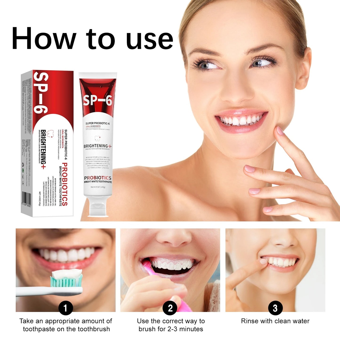 Oral Care Probiotic Whitening Toothpaste